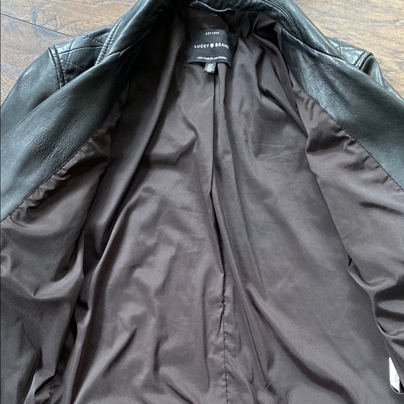 Lucky Brand Black Leather Jacket - Picture 5 of 8